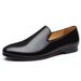 Men's shoes new breathable casual leather shoes Fashion bean shoes youth small leather shoes_vogvips.com
