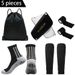 Outdoor Sports Combination Anti Slip Sports Football Socks Sports Ball Bag Bandage Socks Leg Guards Knee Pads_vogvips.com
