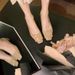 In-stock Sheepskin Version~Square Buckle Commuting Chunky Heel Square Toe Elegant High-heeled Women's Genuine Leather_vogvips.com