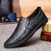 Cowhide Casual Leather Shoes For Men, New Business Trend Lazy Slip-On Dad Shoes, Soft Sole Loafers_vogvips.com