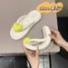 Summer Candy Colors Flip Flops Beach Love Heart Bowknot Soft Bottom Slippers Women Outdoor Non Slip Flat Slide Sandals_vogvips.com