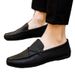 New Stylish Men's Loafers, Korean Version Slip-on Casual Shoes, Versatile Soft-soled Driving Shoes_vogvips.com