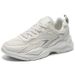 Euro Step Spring Summer Sneakers 2025 Black Sports Leather Mesh Breathable Height Increasing Casual Dad Men's White Shoes_vogvips.com