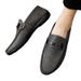 Euro Step High-end Slip-on Fashion Leather Formal Men's Loafers Korean Style Casual Shoes_vogvips.com