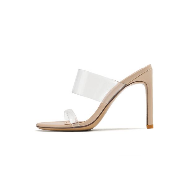 2025 New Spring/Summer High Heels Slimming European And American Style One-Strap Transparent Chunky Heel Sandals_vogvips.com