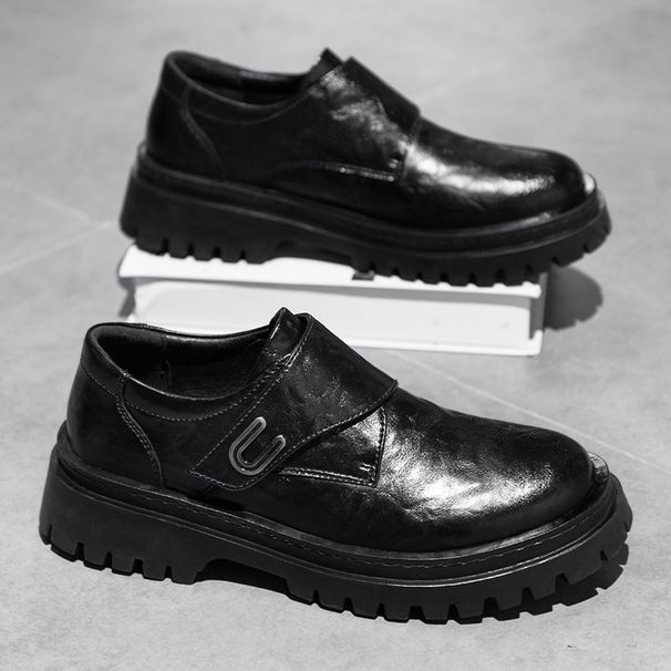 2025 Spring Summer New Breathable Slip-On Wedding Groom Men's Casual Leather Shoes British Style Formal_vogvips.com