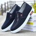 Anti Slip Wear-resistant Cow Tendon Sole: Old Beijing Cloth Men's Board Lightweight Breathable Canvas Shoes, Comfortable_vogvips.com