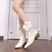 Gravity French Pointed Toe Chunky Heel Ruched Slouch For Women 2025 New Western Slimming Riding Boots_vogvips.com