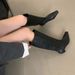 Women's Shoes Retro Boots Spring New Wide Tube Women's Soft Leather Knight Boots Slim Low Heel Not Over The Knee High Boots_vogvips.com