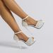 2025 Summer Fashion Chunky Heel High Heels With Waterproof Platform, Large Size, Foreign Trade Fish Mouth Breathable_vogvips.com