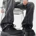 ShoeVault Cleanfit Thick-Soled Derby For Men Matte British Round-Toe Height-Increasing Platform Leather All-Black Sports Dad Shoes_vogvips.com
