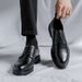 European Warm Series Autumn Winter Breathable Leather Shoes Single Layer No Inner Lining Pointed Toe Business Formal Casual Surface Soft Sole_vogvips.com