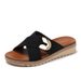 Women's Summer Outdoor Bohemian Fashion Metal Non-slip Wedge Beach Sandals_vogvips.com