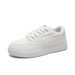 Spring And Autumn New Thick Men's Breathable Bread Soft Soled Skateboarding Fashionable Casual Versatile Trendy White_vogvips.com