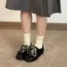 2026 Spring And Autumn Retro Black German Training Lace-up Forrest Gump Women's Height-increasing Casual Sneakers Sports_vogvips.com