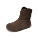 Weiwei Girl 598 Retro Internal Height Increase Slouch For Women Autumn Winter Slimming Western Short Round Toe Slip-On_vogvips.com