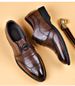 Men's Loafers Suede Pointed Toe Waterproof Party Shoes_vogvips.com