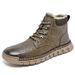 Cotton Boots, Men's Winter Fleece Mid-Top Men's Shoes, Cold Protection, Warmth, Plus Size Outdoor Sports And Leisure Sno_vogvips.com