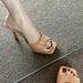 Patent Leather High Heel Sandals - New Summer Collection, Versatile Stiletto Heel, Square Toe, Open Toe, Sexy Outdoor Wear, Thong Sandals_vogvips.com