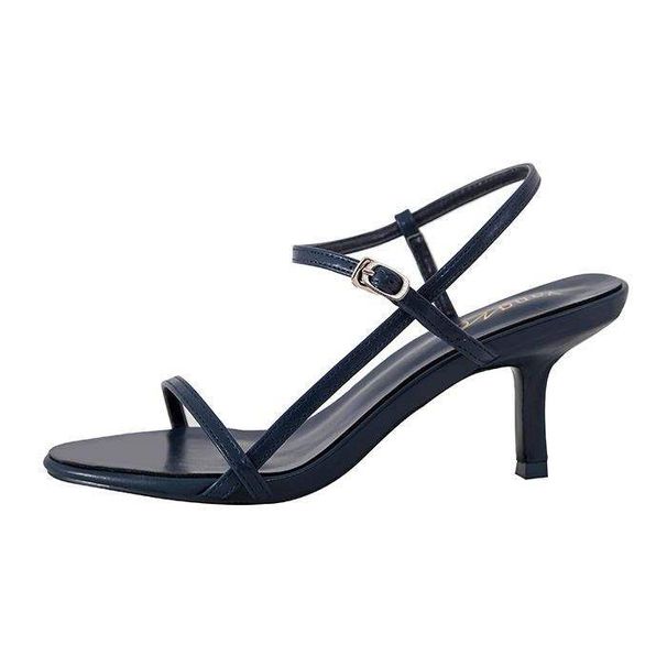 2025 Cat Women's Shoes With Metal Decoration And Back Zipper, Korean Style Summer High For Women, Thin Heel Sandals_vogvips.com