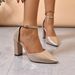 2025 Winter New Style Pointed Toe Hollow Chunky Heel Strap Sexy High Heels Direct From Manufacturer For Foreign Trade_vogvips.com