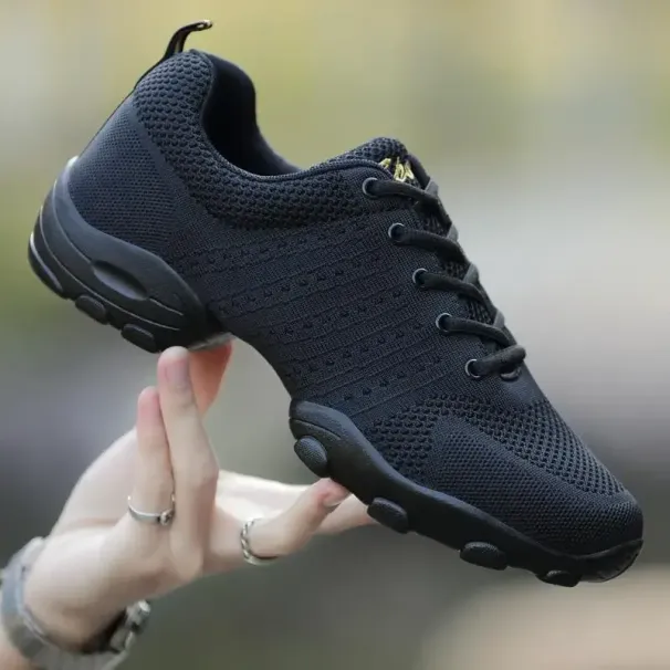 Men's Mesh Male Soft Sole Yoga Man 2024 New Sneakers Breathable Weaved Sports Shoes Jazz Modern Dance_vogvips.com