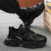 Men’s Shoes men's shoes summer youth mesh sports shoes running boys trendy brand black warrior dad shoes height increase_vogvips.com