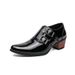 Unbeatable Quality 2025 Spring And Autumn Large High Heels Tall Pointed Boots 38-46 Men's Leather Shoes_vogvips.com