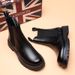 Boots Men's Niche Heightened Thick-soled Martin Boots Black Side Zipper High-top Casual Short Boots_vogvips.com