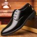 Premium Formal Oxford Shoes For Men - Waterproof PU Leather Business Dress Shoes With Classic Pointed Toe & Lace-Up Closure_vogvips.com