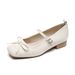 9169-9 French-style Bowknot Square-toed Chunky Heel Women's 2026 Spring/autumn Shallow Cut Mary Jane Shoes To Match_vogvips.com