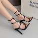 Open-toe High-heeled 2026 New Model Factory Wholesale, Elegant And Sexy Pearl T-strap Stiletto Sandals For Outdoor Wear_vogvips.com