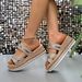 Women's Shoes Ladies' Large Size Rope Bottom Platform Thick Bottom Women's Sandals Buckle Wedge Heel Fish Mouth Women's SandalsGolden Shoes_vogvips.com