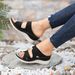 New Type One Word Slope And Large Size Women's Sandals With Flower Leisure Slippers For Women_vogvips.com
