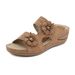 New Style Sandals Beach Outdoor Leisure Large Size Sandals Wedge Heel Slippers_vogvips.com