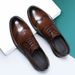 Men's Brogue Oxford Shoes - Classic British Style Formal Dress Shoes For Business & Wedding - Breathable & Comfortable (Black/Brown)_vogvips.com