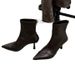 Cowhide Versatile Soft Leather Slimming Thin Heel Pointed Toe High Heels Fashion French Style Slim Women's Short Boots_vogvips.com