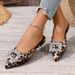 Women's Pointed Toe Flat Shoes - Soft Sole Leopard Print Slip-On Loafers For Spring/Autumn, Comfortable & Stylish (Sizes 35-43)_vogvips.com
