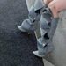 Women's Shoes High Heel Pointed Metal Rivet Denim Splicing Two Wear Pile Knee High Boots Large Size Women's Shoes_vogvips.com