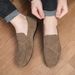 Unbeatable Quality New Bean Casual Leather Men, Soft Soled Driving, Lazy People To Step On Social Shoes For Men_vogvips.com