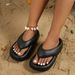 Summer Platform Sandals For Women Instagram Worthy Stylish Simple Walking On Clouds Height Enhancing Outdoor Beach Wear Flip Flops_vogvips.com