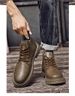 Large Size Velvet Martin Boots Men's High-top Leather Boots Casual Retro Thermal Tooling Locomotive Boots_vogvips.com