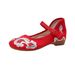 New Embroidered Single Flower Cloth Women's Qipao Buckle White Red Black Shoes Matching_vogvips.com