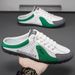 Men's Summer Slip-On Shoes With Mesh Upper & Backstrap, Breathable Outdoor Casual Loafers In Grey, Green, Beige_vogvips.com