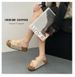 Thick-soled Style For Women, New Summer Outdoor Retro Suede Height-increasing Beach Flat Fashion Sandals_vogvips.com