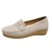 Nurse Women's Soft Sole Spring And Autumn New Korean Version Versatile Bean Flat Bottomed Sloping Heel Breathable Anti_vogvips.com