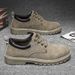 European Warm Series Summer 2025 New Thick-Soled Work Shoes Short Casual Low-Top Martin Boots Men's Trendy Construction Site_vogvips.com