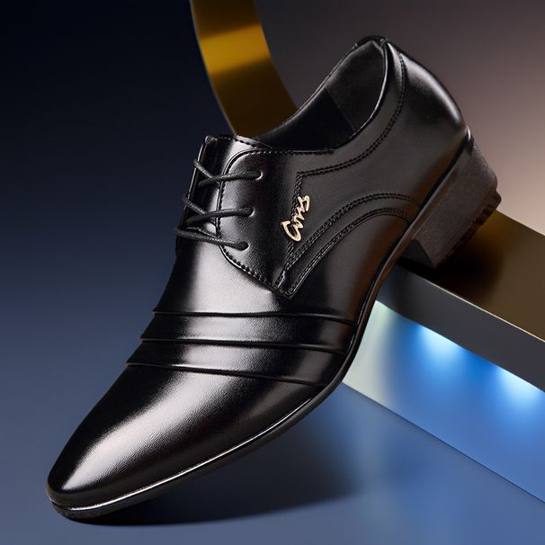 Men's Classic Oxford Dress Shoes - Lightweight Business Formal Shoes With Round Toe, Breathable & Slip-Resistant For Office Wear Office Shoes_vogvips.com