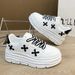 Autumn New Little White Thick Sole Heightened Korean Edition Casual Versatile Board Women's Colored Instagram Shoes_vogvips.com