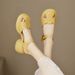2024 New Summer Roman Chunky Heel High Heels Pig Cage Shoes Women's Soft Thick Sole Hollow Out Closed Toe Sandals Trendy_vogvips.com